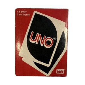 Vintage International Games UNO Family Card Game 1983 2-10 Players Ages 8+